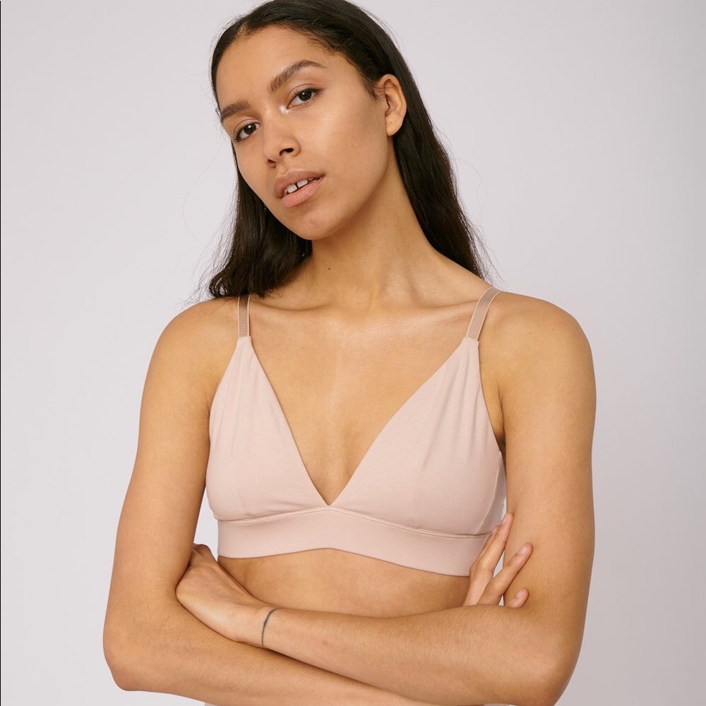 Organic Basics Nude Triangle Bra